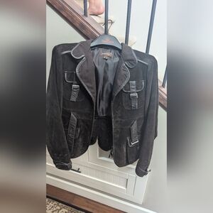 Dark Brown Suede/leather Danier Jacket